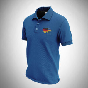 Polo-Shirt 'Deutschland Schweden Herz'